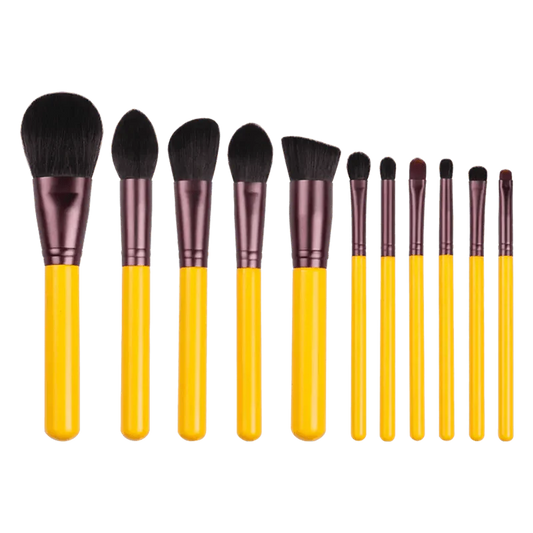 11 Pcs Women Professional Quality Makeup Brush Set Cosmetic Brushes Beauty Makeup Tool - Beginner Makeup Tools Full Set
