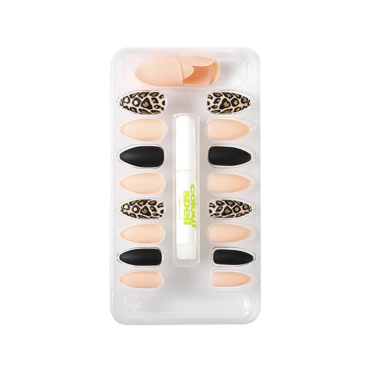 Press On Nails & Glue - Stiletto Cheetah