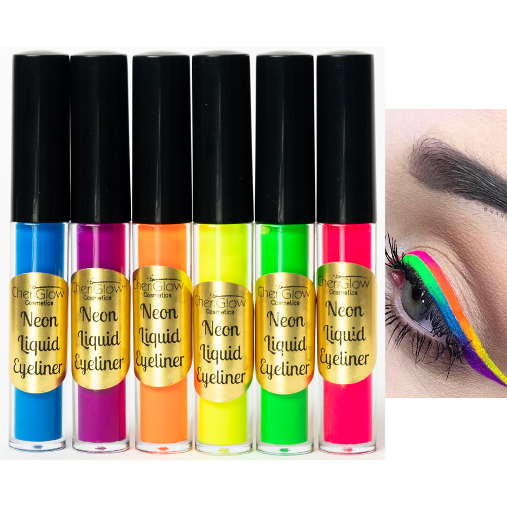Neon Orange Liquid Eyeliner - Water-proof, Smudge-proof, Long-lasting