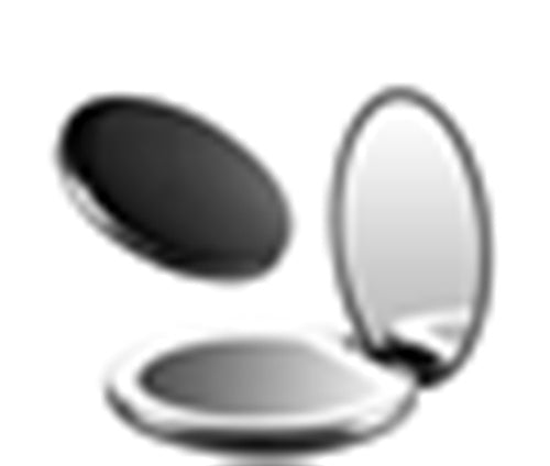 Cute Flip Cover Portable Rechargeable Makeup Mirror For Women