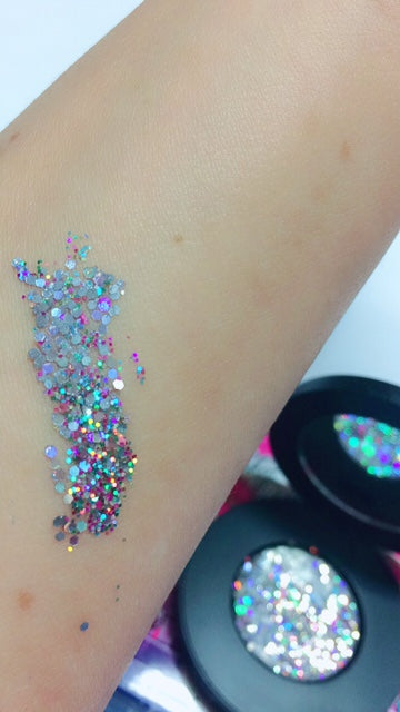 "CRYSTAL CHANDELIER !" Duo Chrome Metallic Pressed Glitter!