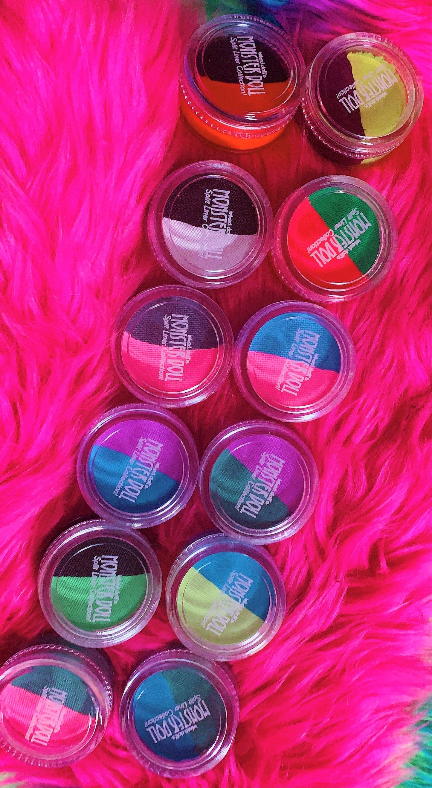 (HUGE!) Monster Doll MOANICA D'KAY *UV Neon Pastel* SPLIT LINER/FACE/BODY PAINT