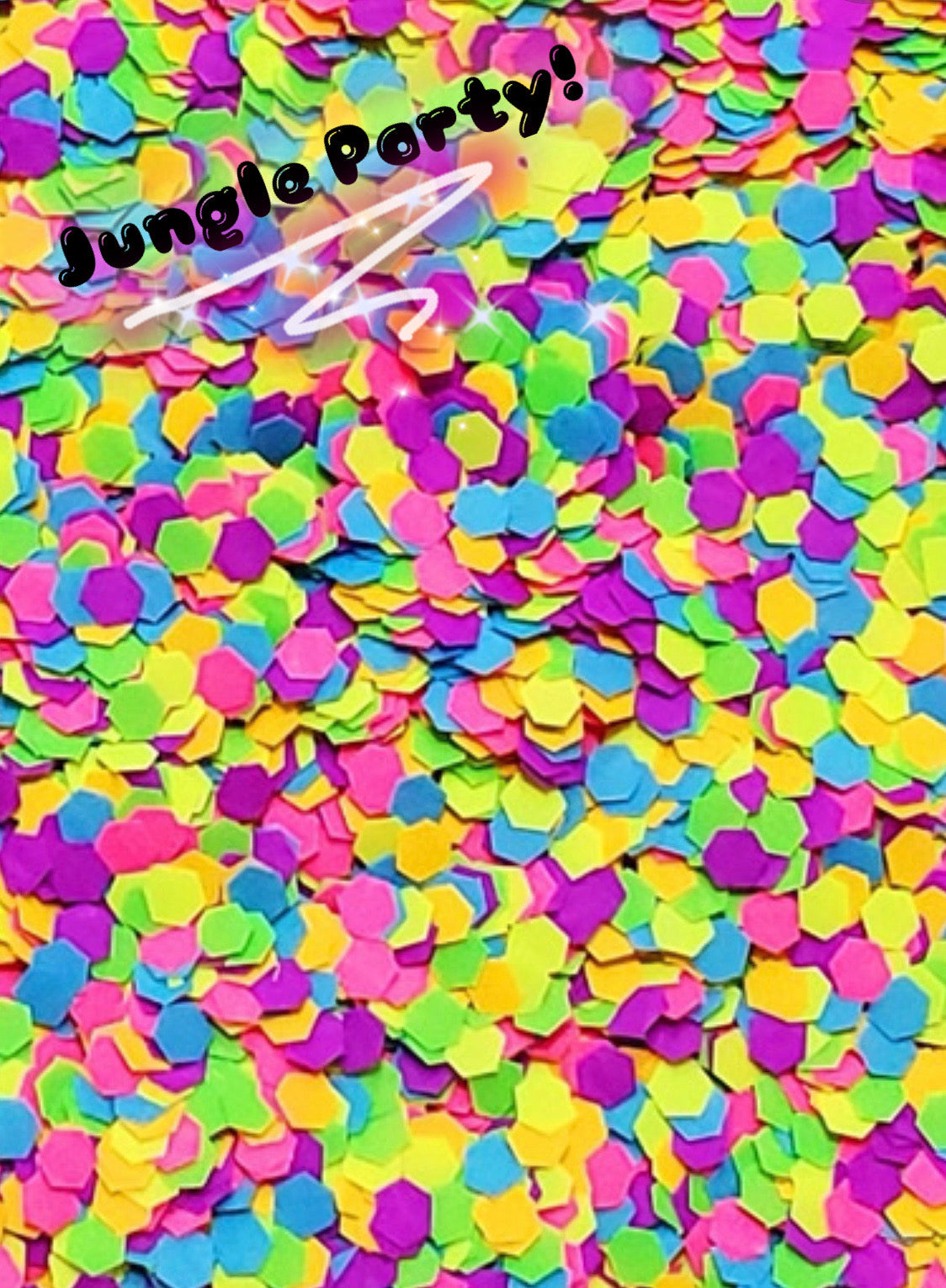"JUNGLE PARTY" *UV/BlackLight* Festival FunFetti