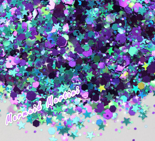 MERMAID MARTINI Chunky Festival Glamdoll Glitter