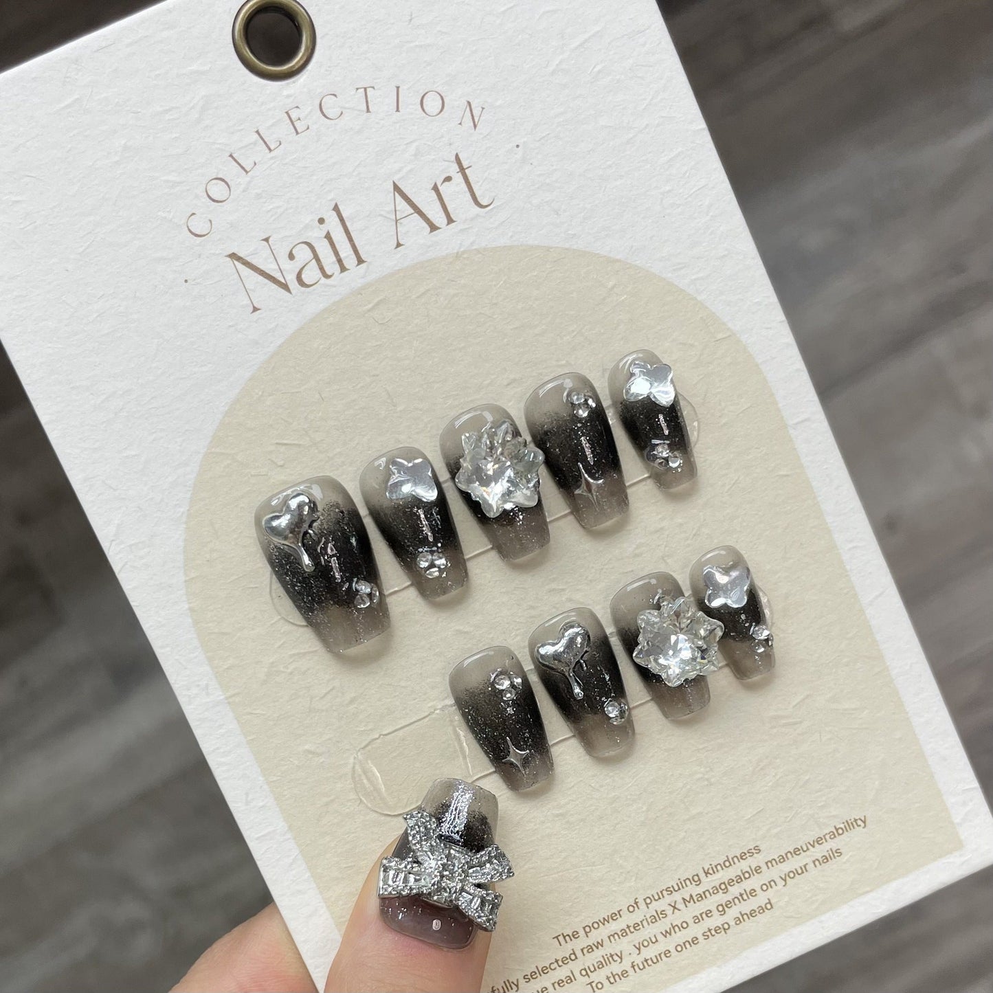 0938- Handmade press on nails fake nails removable