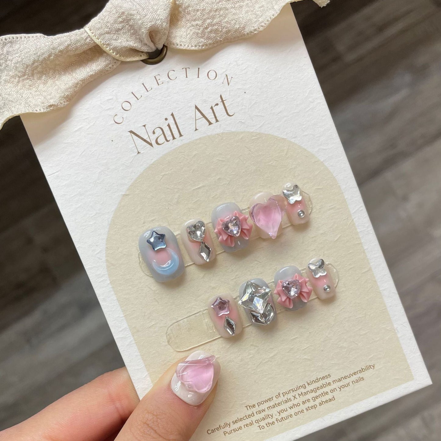 0938- Handmade press on nails fake nails removable