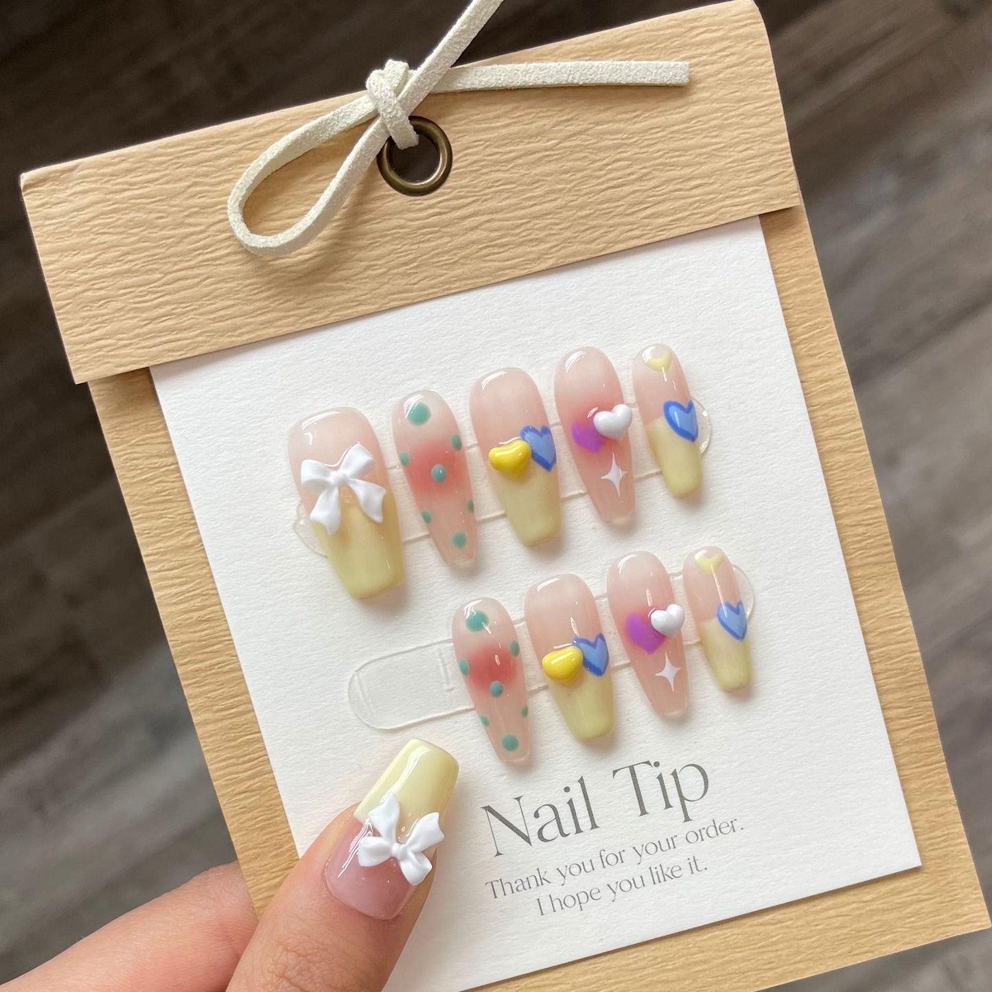 0938- Handmade press on nails fake nails removable