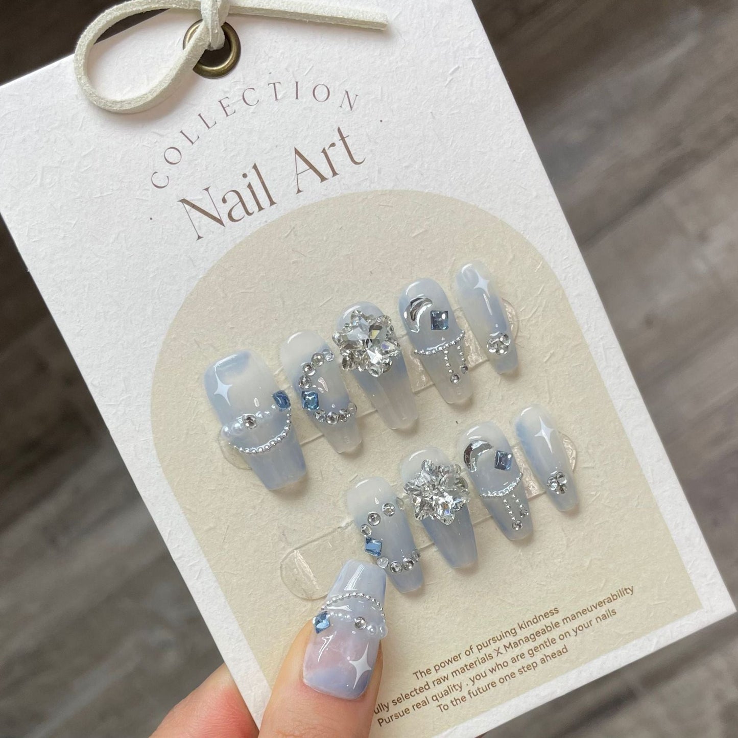 0938- Handmade press on nails fake nails removable