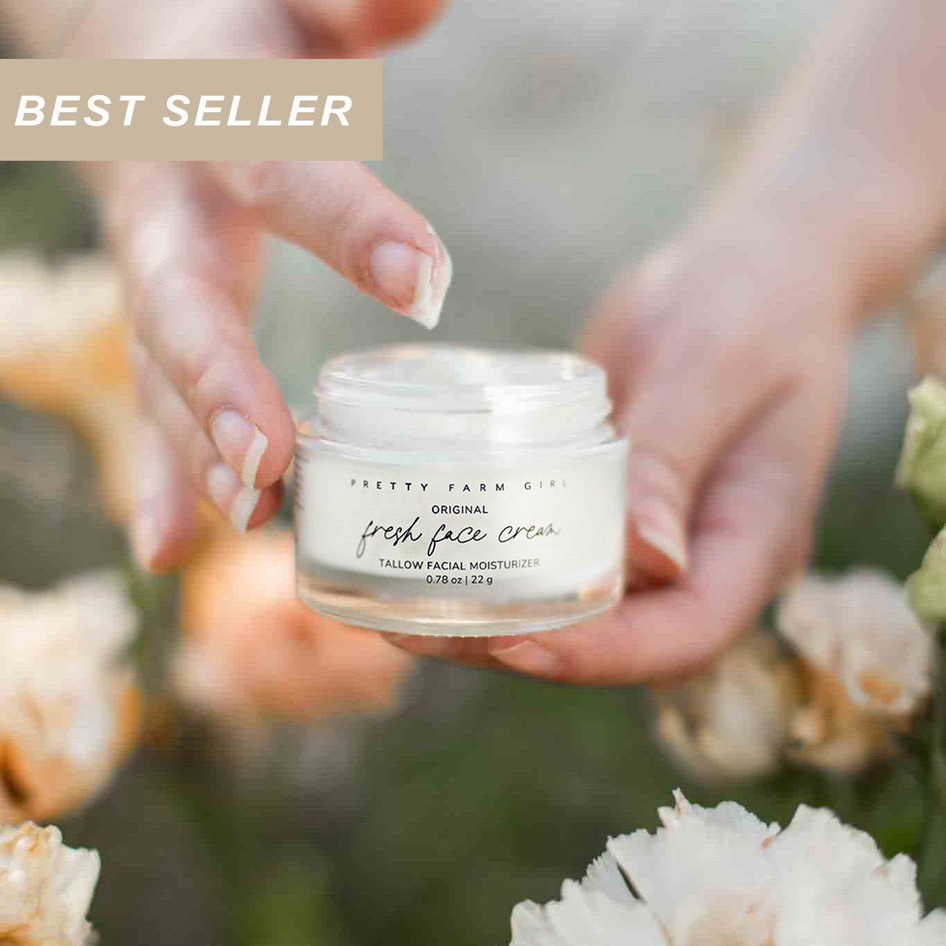 Fresh Face Cream Anti-Aging Tallow Moisturizer - Midnight Petal