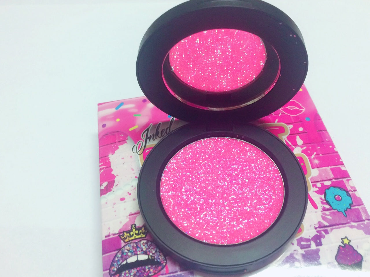 "PINK SUGAR !" Single Pressed Glitter Palette
