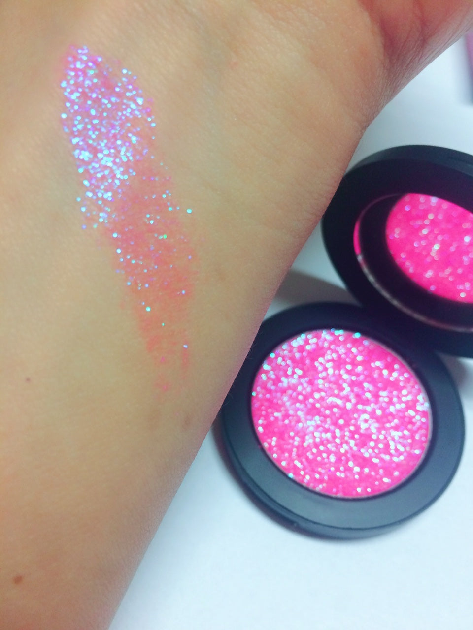 "PINK SUGAR !" Single Pressed Glitter Palette