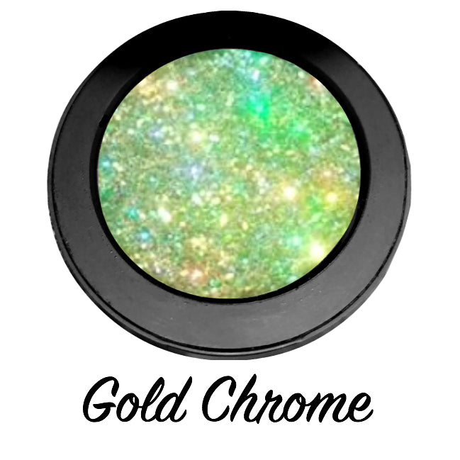 "GOLD CHROME!" Single Pressed Glitter Palette