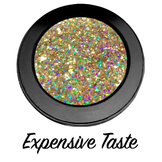 "EXPENSIVE TASTE!" Single Pressed Glitter Palette