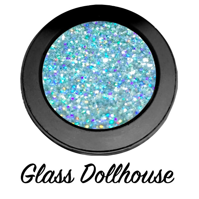 "GLASS DOLLHOUSE!" Single Pressed Glitter Palette