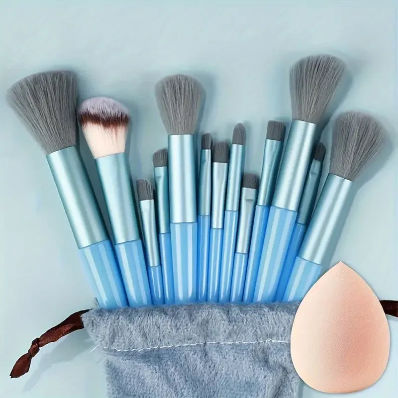 Professional 13-Piece Makeup Brush Set | Complete Cosmetic Tool Kit