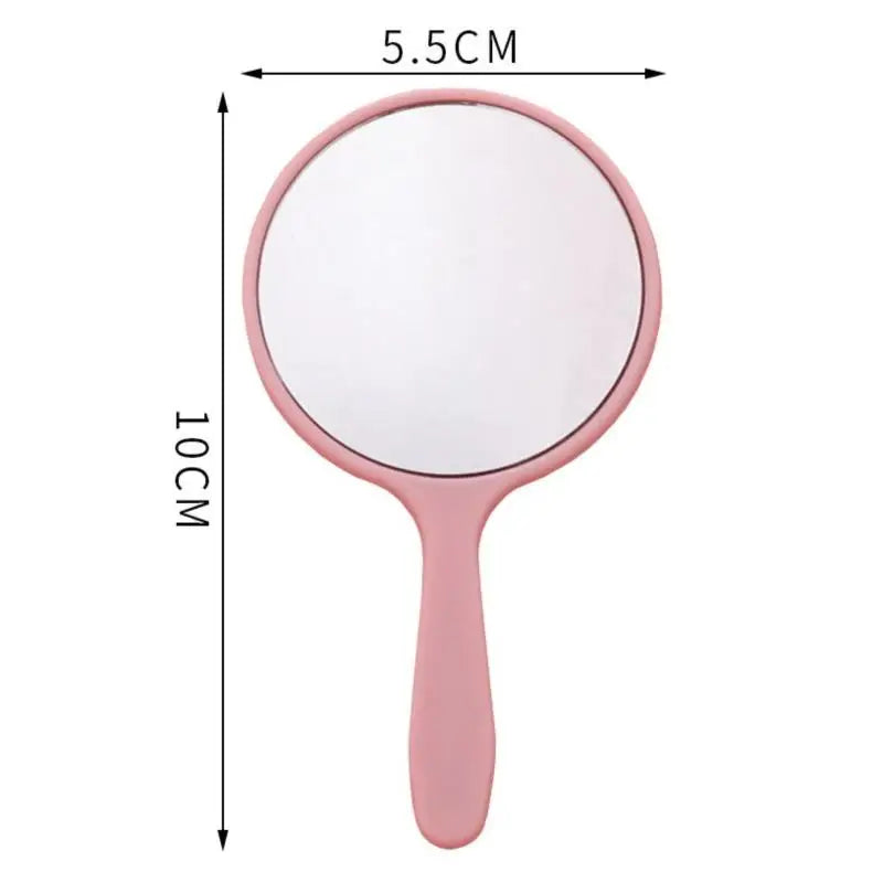 Handheld Portable Round Makeup Mirror | Compact Vanity Mirror for Travel