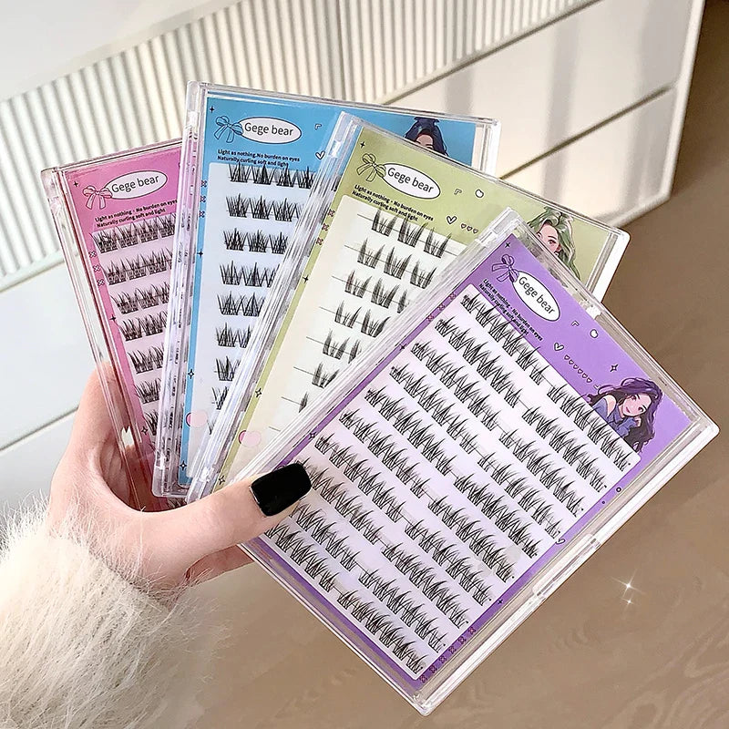 Gege Bear Glue-Free DIY False Eyelashes | Long, Thick & Natural Solar System Lashes