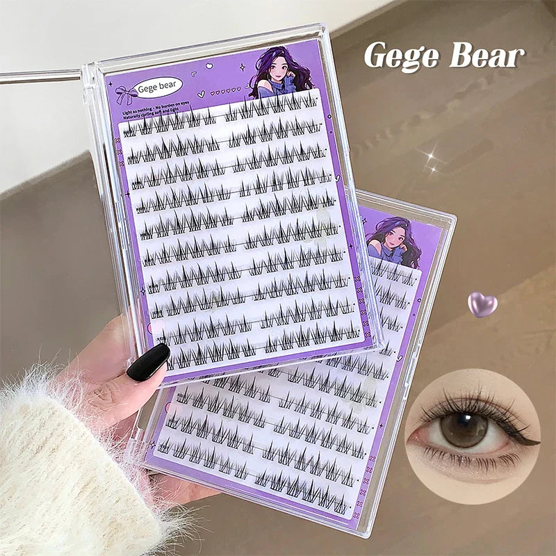 Gege Bear Glue-Free DIY False Eyelashes | Long, Thick & Natural Solar System Lashes
