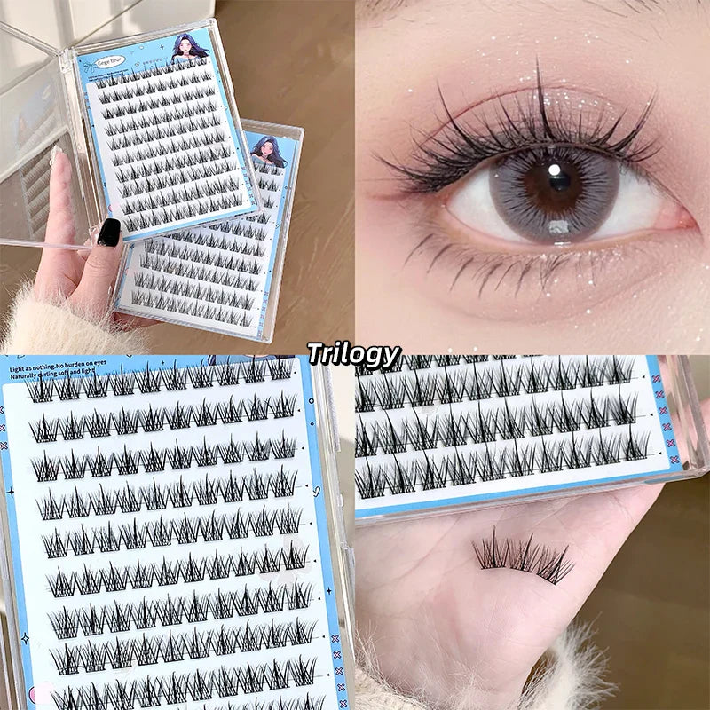 Gege Bear Glue-Free DIY False Eyelashes | Long, Thick & Natural Solar System Lashes