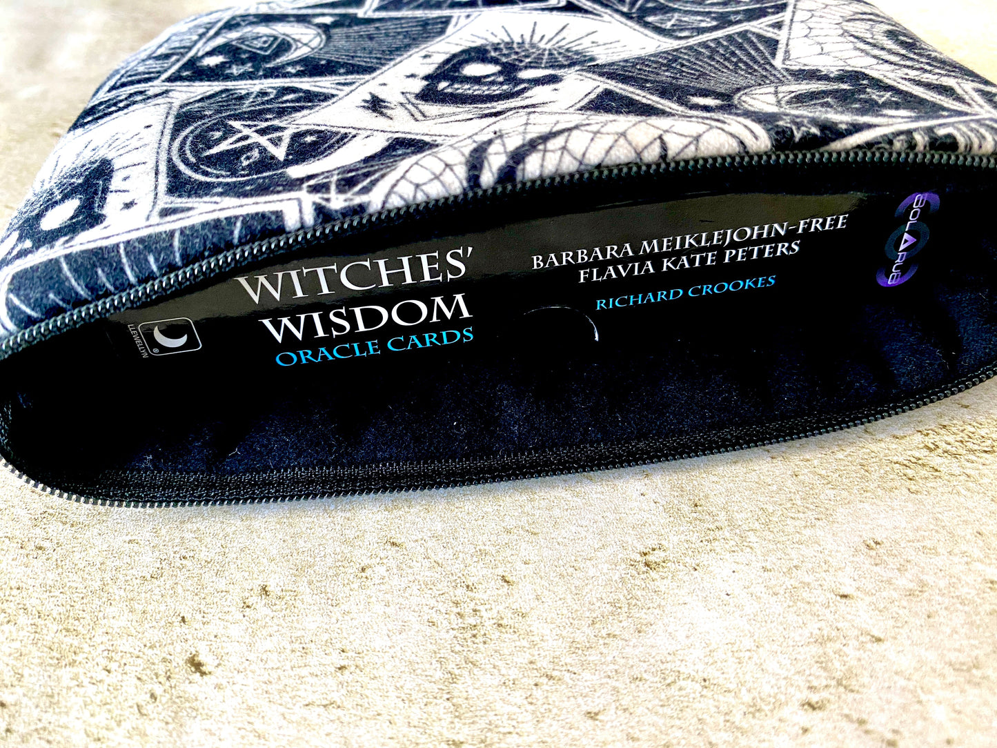 Witchy Tarot Bag - Goth Zipper Pouch