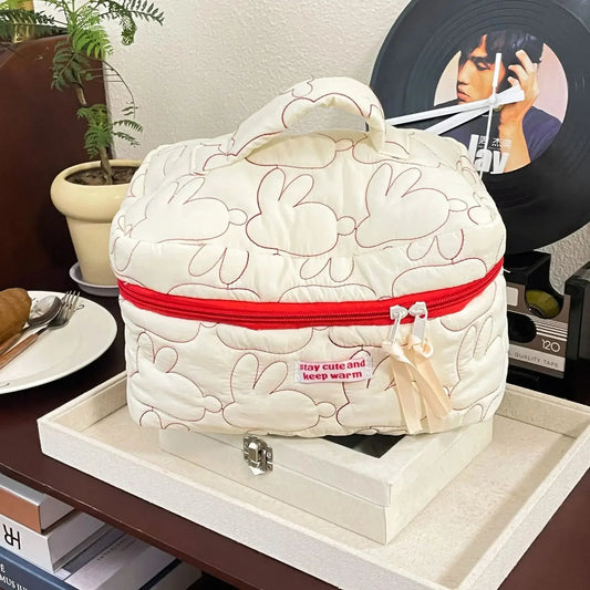 Ins Large Capacity Zipper Makeup Bags