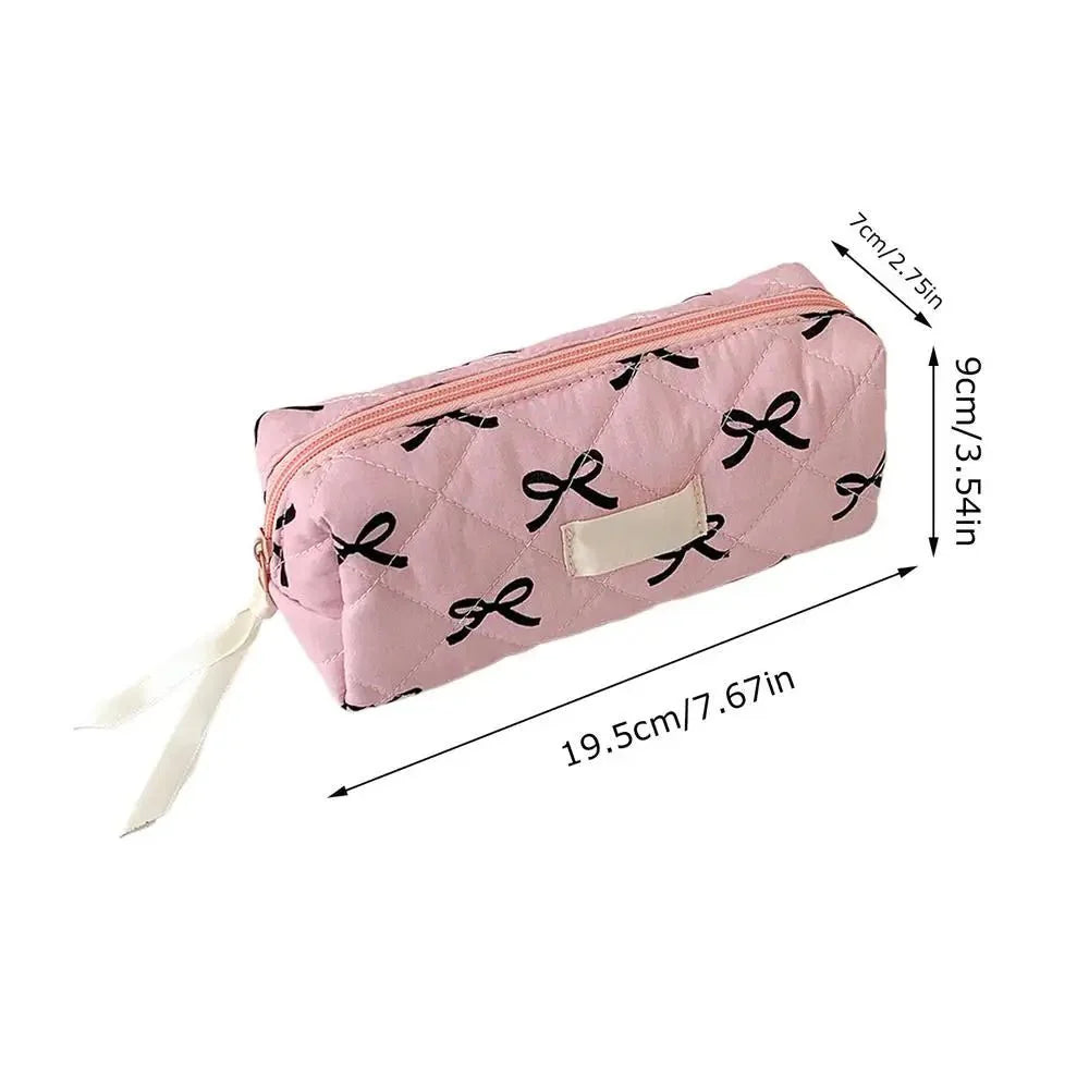 Plush Large Capacity Pencil Case | Cute Aesthetic Stationery Pouch and Cosmetic Organizer