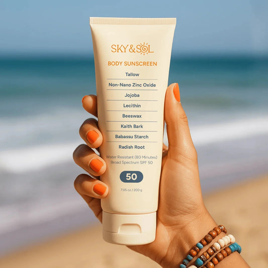 XL Sky and Sol Body Sunscreen SPF 50 (7.05 oz) - Midnight Petal